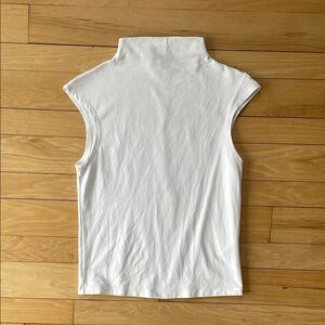 J. Crew Fitted Mockneck Tank in Stretch Cotton Blend